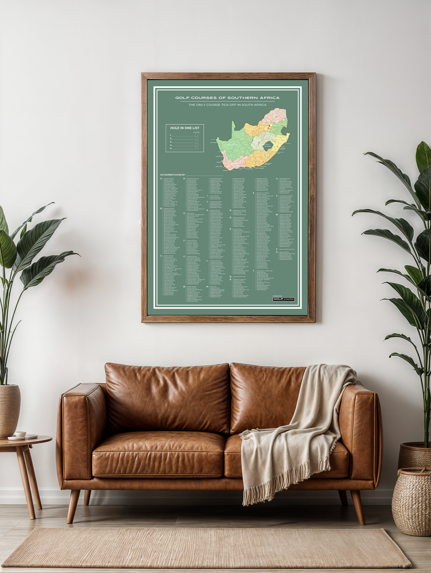 Green Golf Poster SA