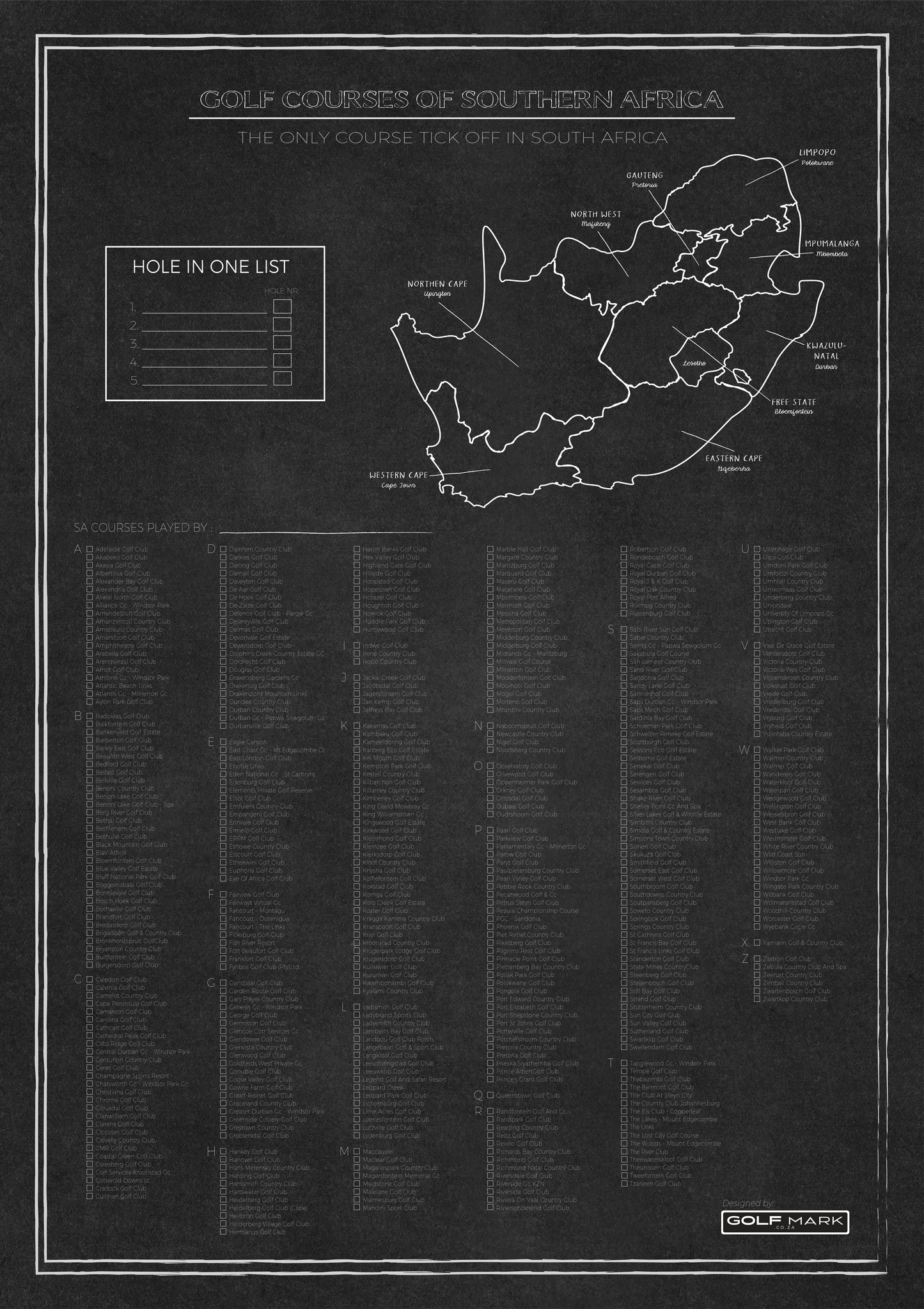 Limited Edition Course Poster SA