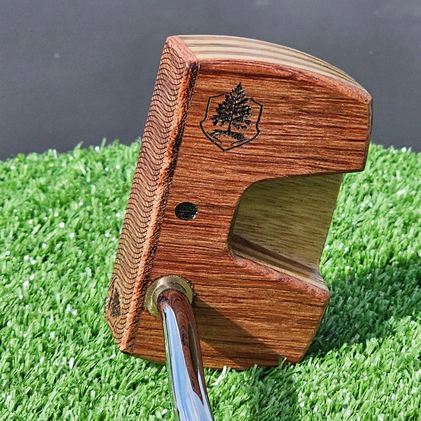 Bubinga & White Limba Wood Putter