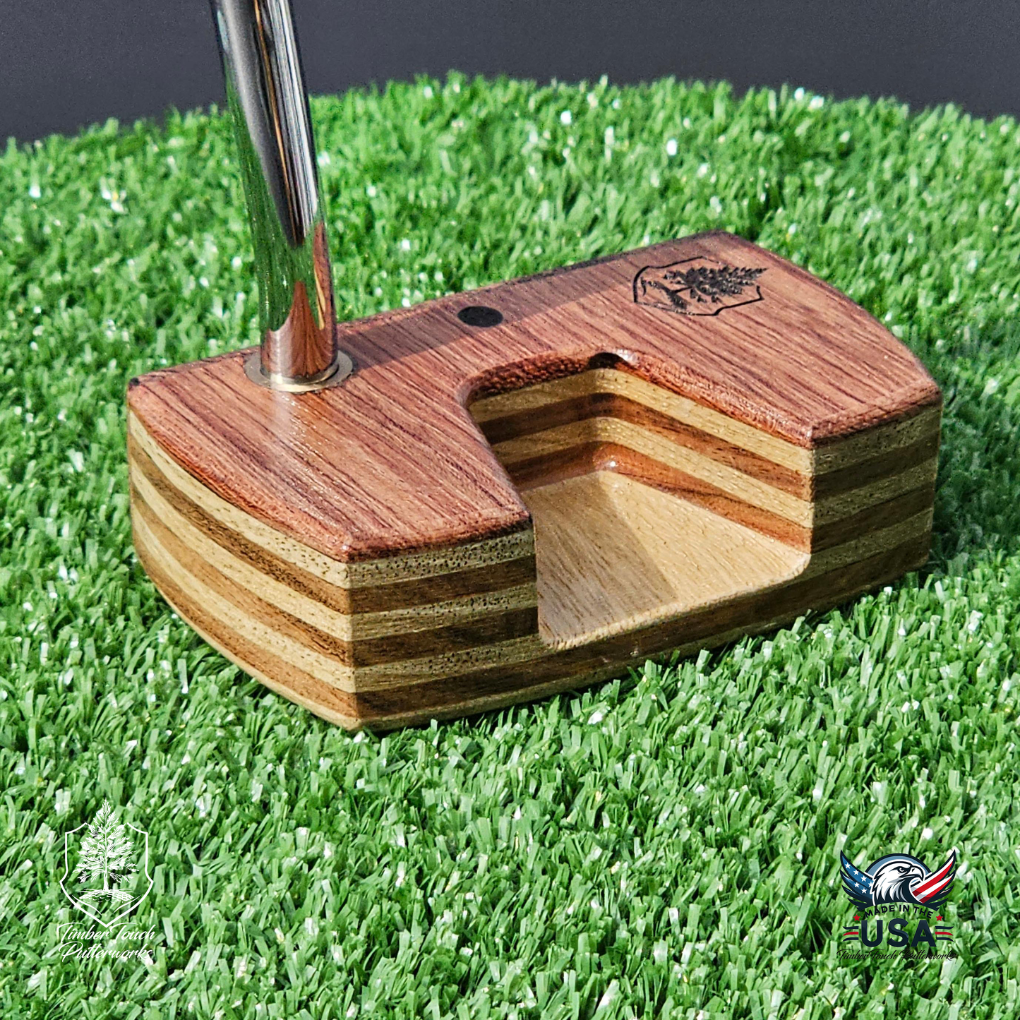 Bubinga & White Limba Wood Putter