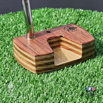Bubinga & White Limba Wood Putter