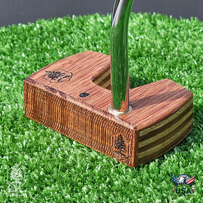 Bubinga & White Limba Wood Putter