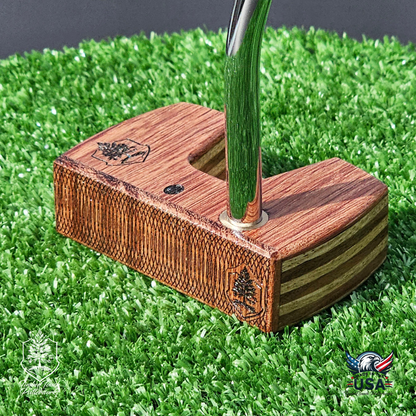 Bubinga & White Limba Wood Putter