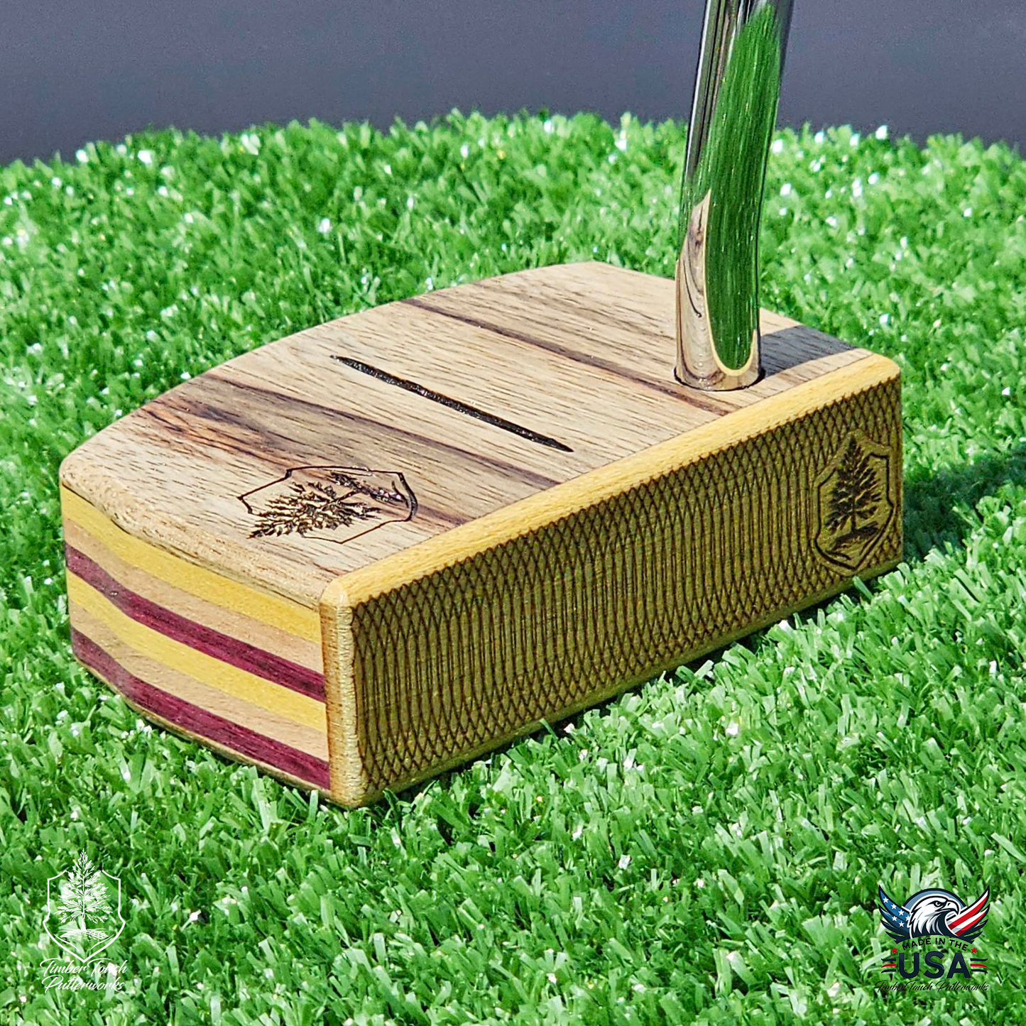 Black Limba Zebrawood exotic putter