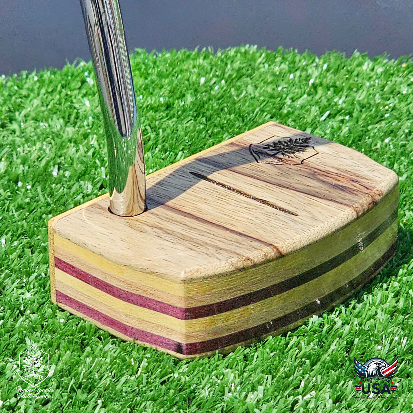 Black Limba Zebrawood exotic putter