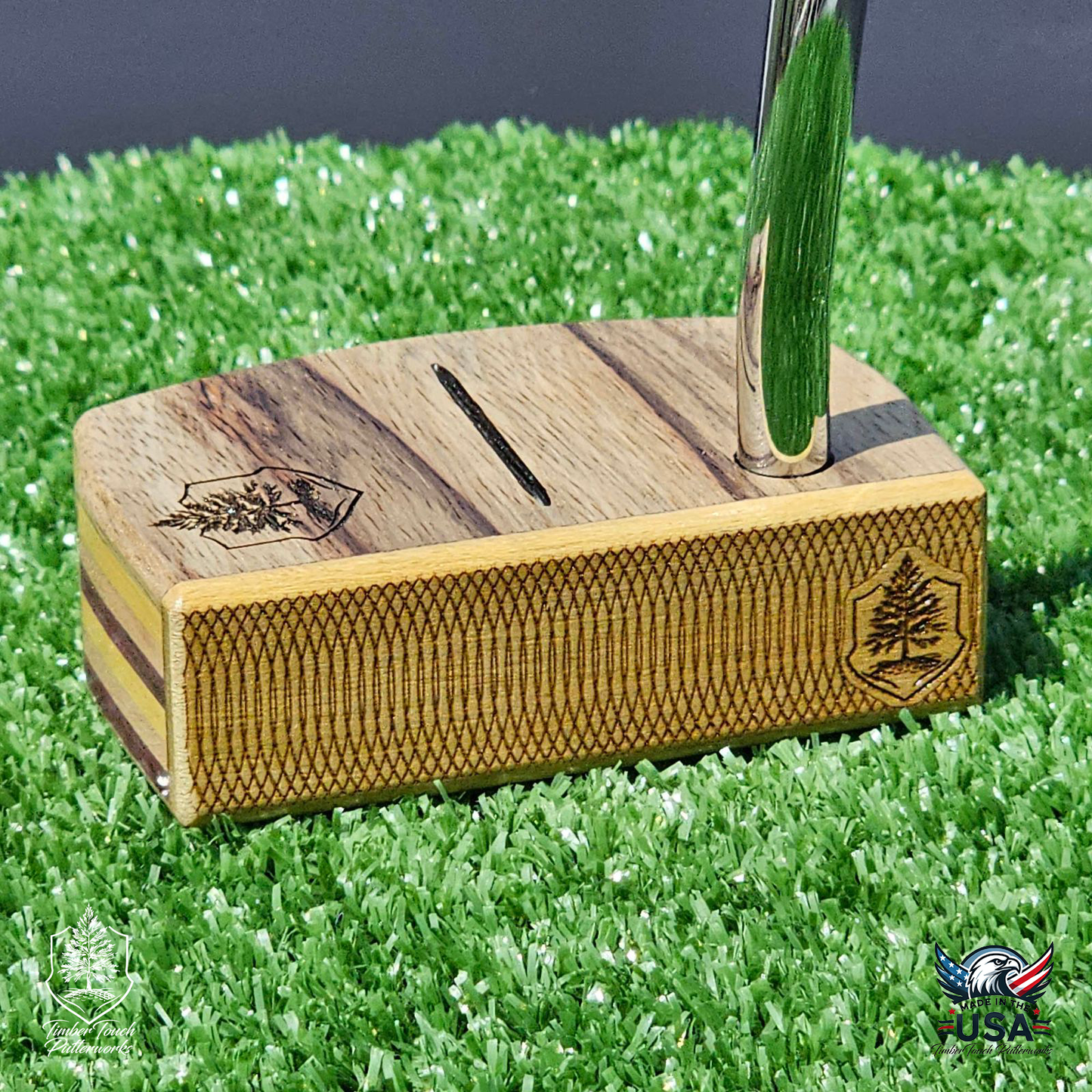 Black Limba Zebrawood exotic putter