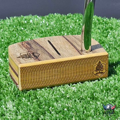 Black Limba Zebrawood exotic putter